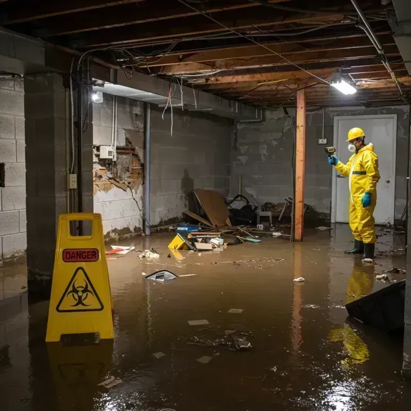 Flooded Basement Electrical Hazard in Prospect, KY Property